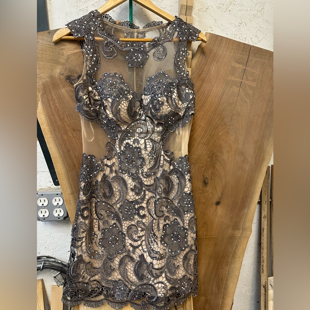 Sequin & Sheer Dress